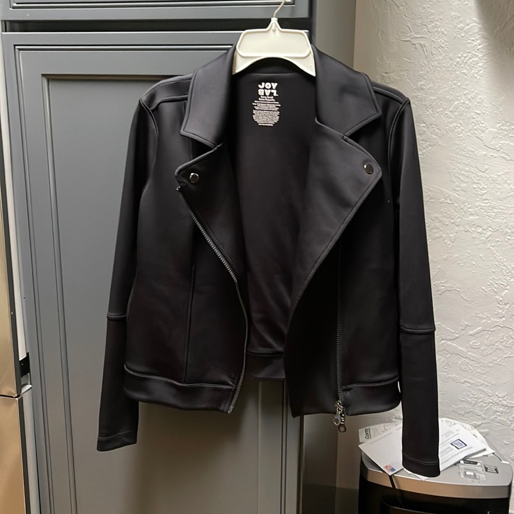 Joy Lab black moto jacket